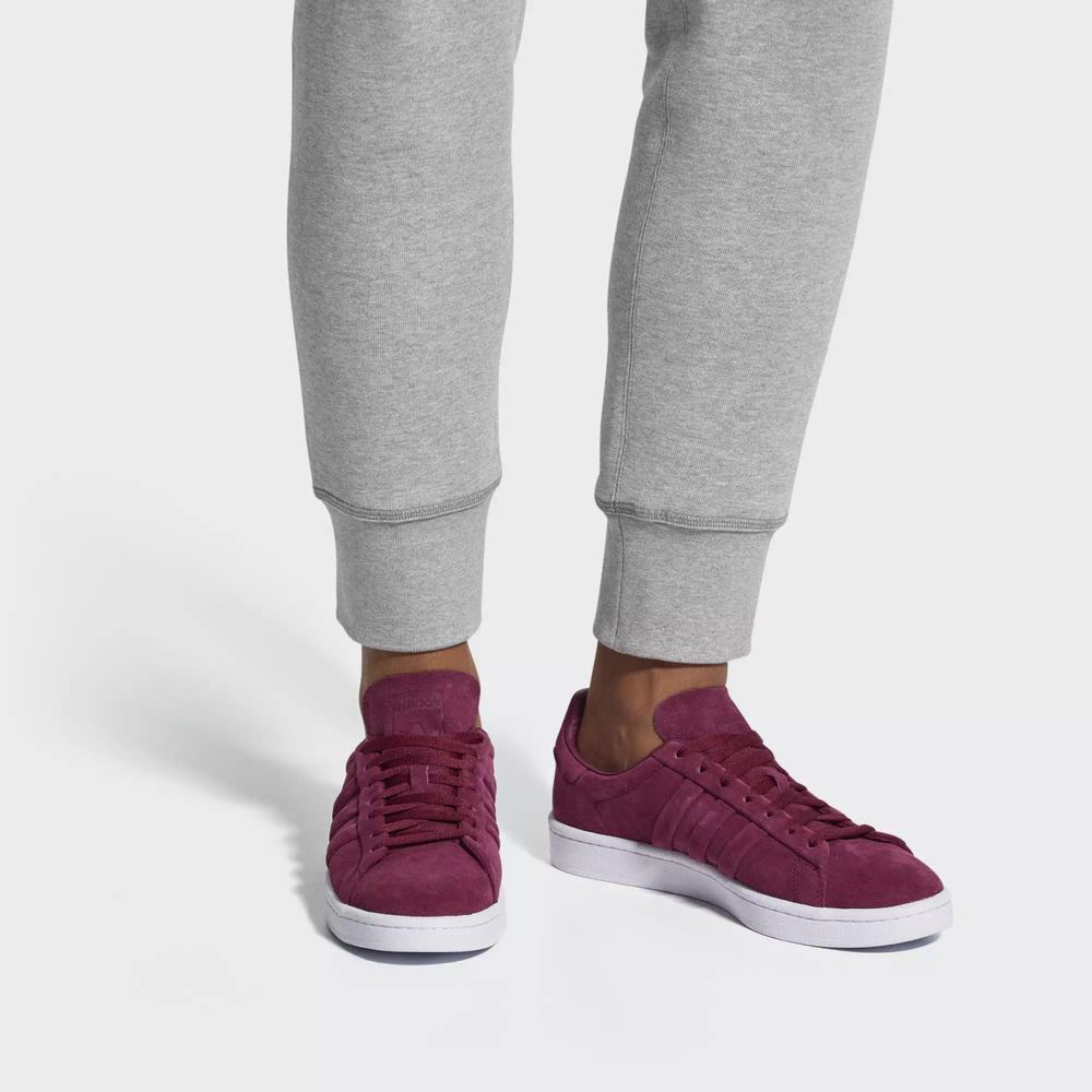 Adidas Campus Stitch and Turn Tenis Rojos Para Hombre (MX-95630)